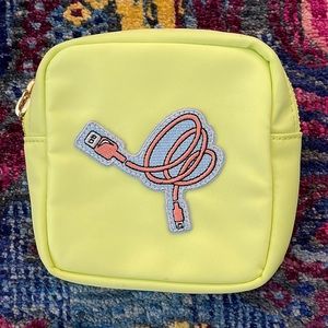 Stoney Clover Lane lime mini “charging” pouch